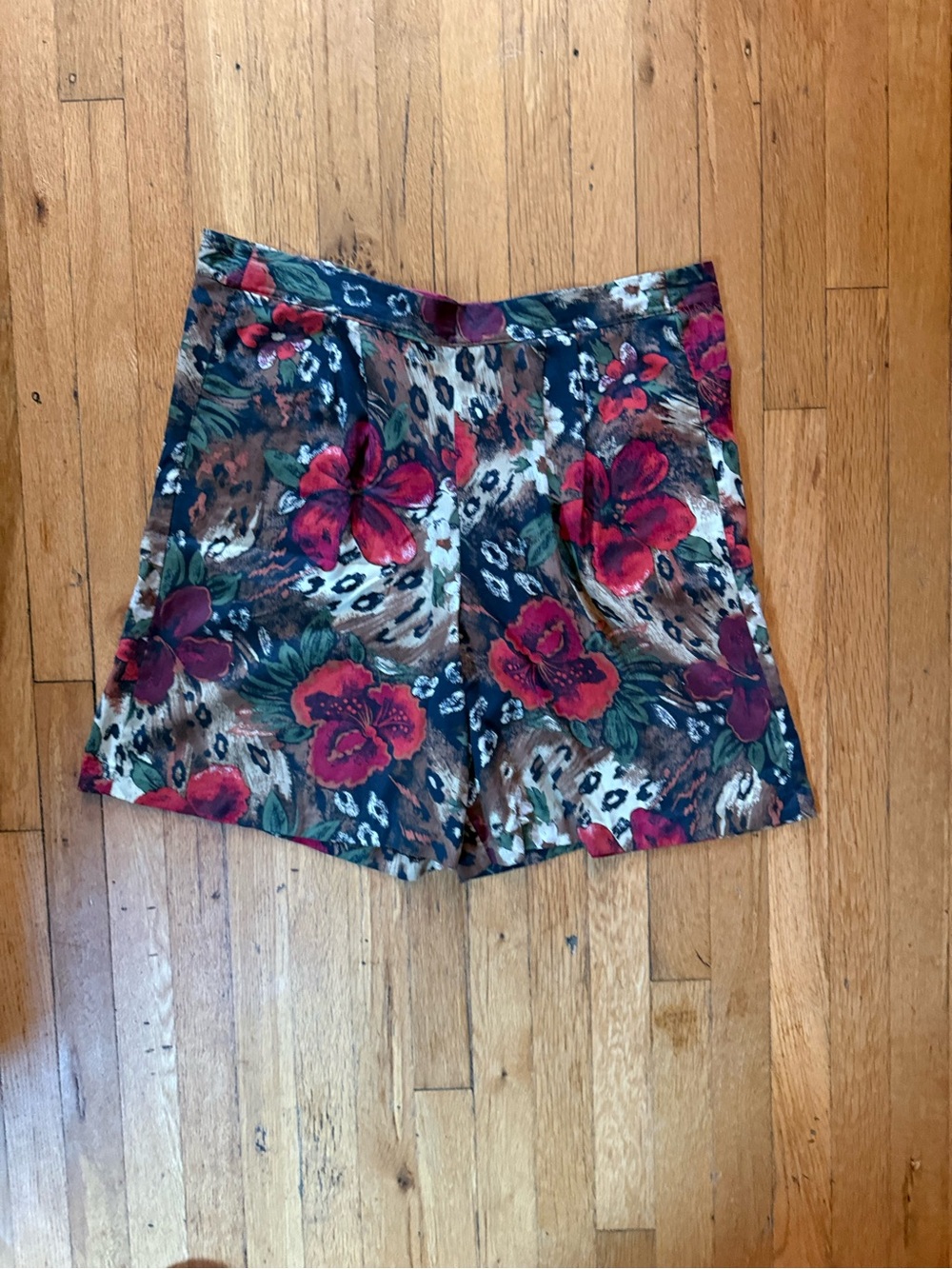 Floral & Animal Print High-Waist Women’s Shorts